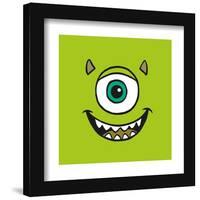 Gallery Pops Disney 100th Anniversary - Happy Faces Mike Wazowski Wall Art-Trends International-Framed Gallery Pops