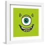 Gallery Pops Disney 100th Anniversary - Happy Faces Mike Wazowski Wall Art-Trends International-Framed Gallery Pops