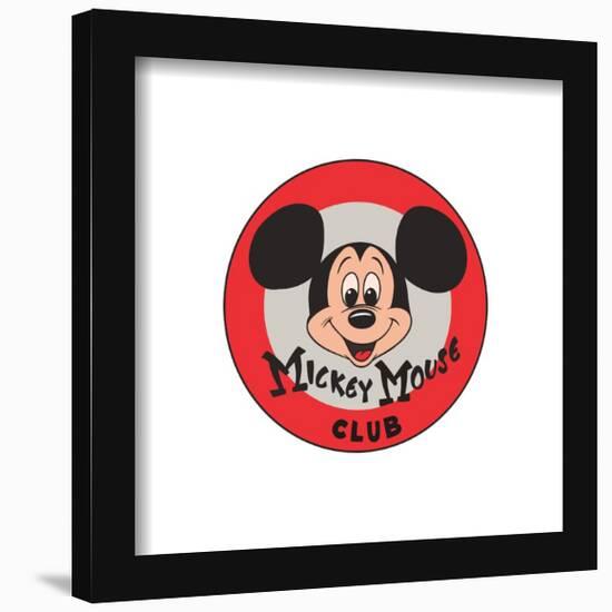 Gallery Pops Disney 100th Anniversary - Mickey Mouse Club Classic Logo Wall Art-Trends International-Framed Gallery Pops