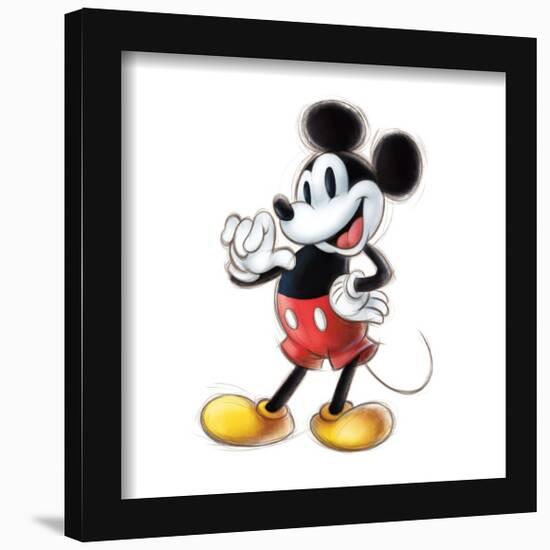 Gallery Pops Disney 100th Anniversary - Sketch Mickey Mouse Wall Art-Trends International-Framed Gallery Pops