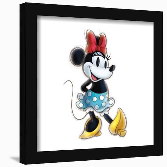 Gallery Pops Disney 100th Anniversary - Sketch Minnie Mouse Wall Art-Trends International-Framed Gallery Pops