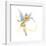 Gallery Pops Disney 100th Anniversary - Sketch Tinker Bell Wall Art-Trends International-Framed Gallery Pops