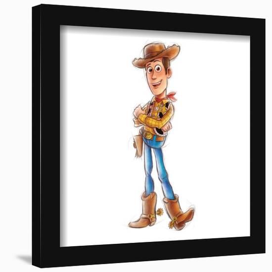 Gallery Pops Disney 100th Anniversary - Sketch Woody Wall Art-Trends International-Framed Gallery Pops