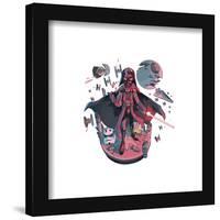 Gallery Pops Disney 100th Anniversary Star Wars - Carles Dalmau Darth Vader Wall Art-Trends International-Framed Gallery Pops