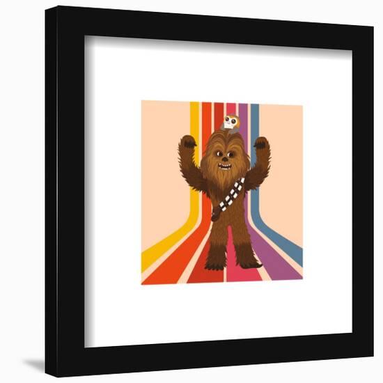Gallery Pops Disney 100th Anniversary Star Wars - Helen Dardik Chewbacca Stripes Wall Art-Trends International-Framed Gallery Pops