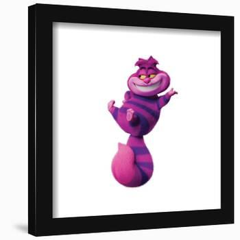 Alice in Wonderland, Alice and Cheshire Cat available as Framed