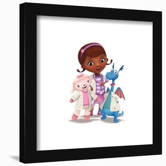 Gallery Pops Disney Doc McStuffins - Doc With Stuffy And Lambie Wall Art-Trends International-Framed Gallery Pops
