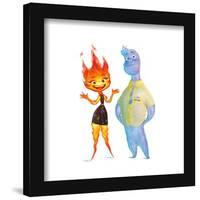 Gallery Pops Disney Elemental - Ember Lumen and Wade Ripple Wall Art-Trends International-Framed Gallery Pops