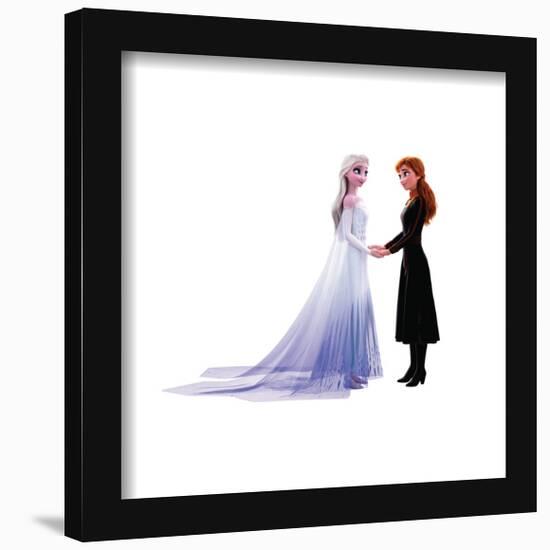 Gallery Pops Disney Frozen - Elsa and Anna Holding Hands Wall Art-Trends International-Framed Gallery Pops