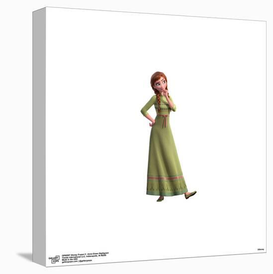 Gallery Pops Disney Frozen II - Anna Green Nightgown Wall Art-Trends International-Stretched Canvas