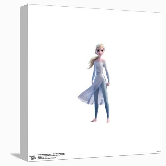 Gallery Pops Disney Frozen II - Elsa Dark Sea Dress Wall Art-Trends International-Stretched Canvas