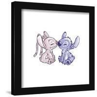 Gallery Pops Disney Lilo & Stitch - Angel and Stitch Color Sketch Wall Art-Trends International-Framed Gallery Pops