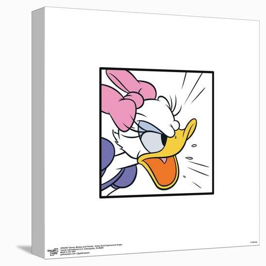 Gallery Pops Disney Mickey and Friends - Daisy Duck Expressions Angry Wall Art-Trends International-Stretched Canvas