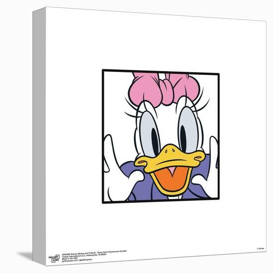 Gallery Pops Disney Mickey and Friends - Daisy Duck Expressions Excited Wall Art-Trends International-Stretched Canvas