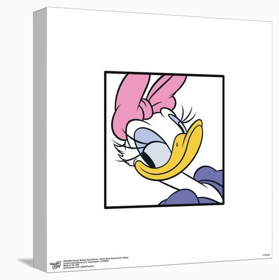 Gallery Pops Disney Mickey and Friends - Daisy Duck Expressions Happy Wall Art-Trends International-Stretched Canvas