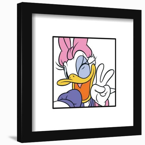 Gallery Pops Disney Mickey and Friends - Daisy Duck Expressions Peace Wall Art-Trends International-Framed Gallery Pops