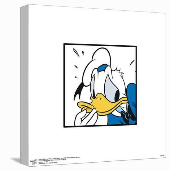 Gallery Pops Disney Mickey and Friends - Donald Duck Expressions Nervous Wall Art-Trends International-Stretched Canvas