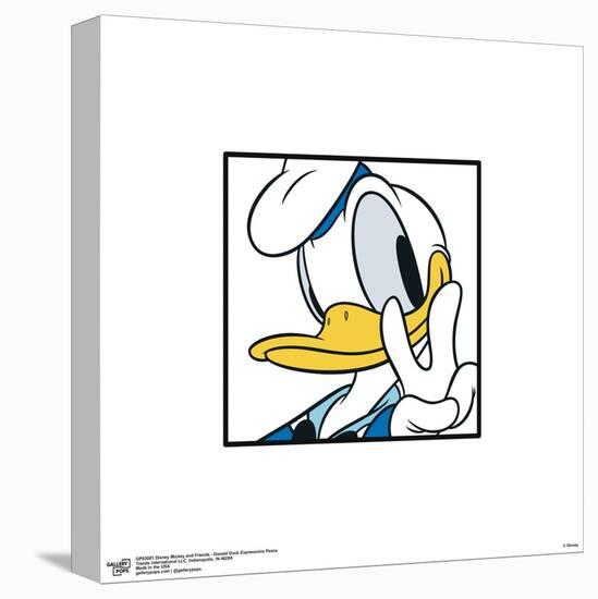 Gallery Pops Disney Mickey and Friends - Donald Duck Expressions Peace Wall Art-Trends International-Stretched Canvas