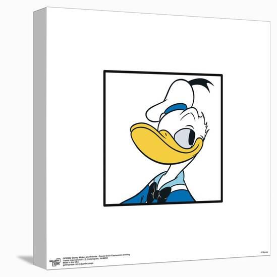 Gallery Pops Disney Mickey and Friends - Donald Duck Expressions Smiling Wall Art-Trends International-Stretched Canvas