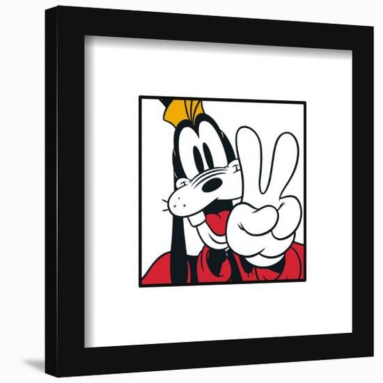 Gallery Pops Disney Mickey and Friends - Goofy Expressions Peace Wall Art-Trends International-Framed Gallery Pops