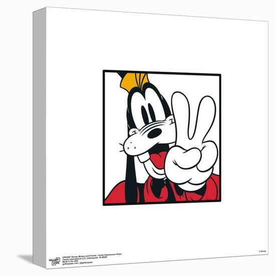 Gallery Pops Disney Mickey and Friends - Goofy Expressions Peace Wall Art-Trends International-Stretched Canvas