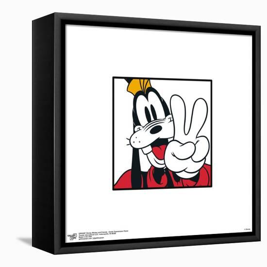 Gallery Pops Disney Mickey and Friends - Goofy Expressions Peace Wall Art-Trends International-Framed Stretched Canvas