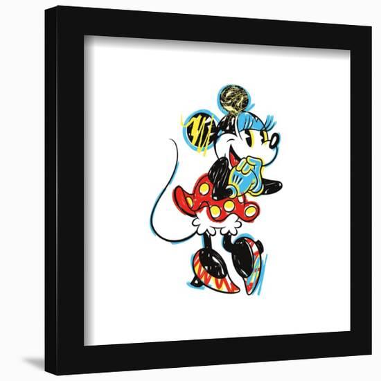 Gallery Pops Disney Mickey and Friends - Ink & Scribble Minnie Mouse Pose Wall Art-Trends International-Framed Gallery Pops