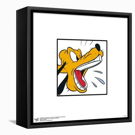 Gallery Pops Disney Mickey and Friends - Pluto Expressions Barking Wall Art-Trends International-Framed Stretched Canvas