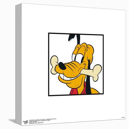 Gallery Pops Disney Mickey and Friends - Pluto Expressions Bone Wall Art-Trends International-Stretched Canvas