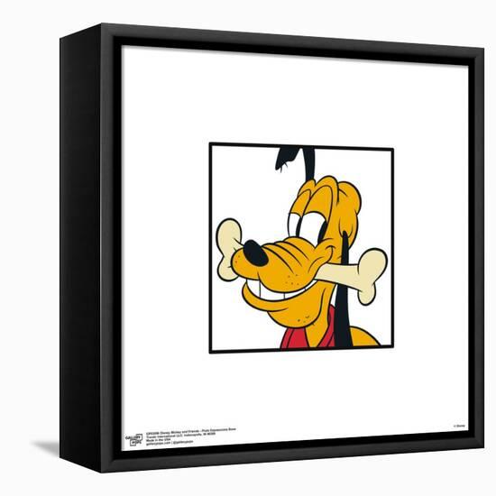 Gallery Pops Disney Mickey and Friends - Pluto Expressions Bone Wall Art-Trends International-Framed Stretched Canvas