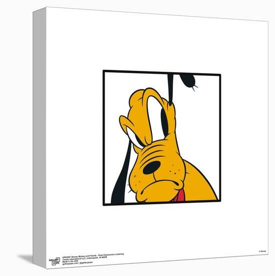 Gallery Pops Disney Mickey and Friends - Pluto Expressions Listening Wall Art-Trends International-Stretched Canvas