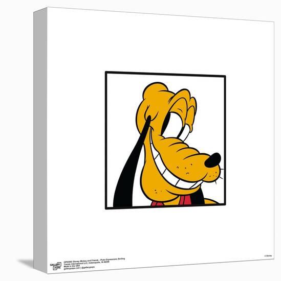Gallery Pops Disney Mickey and Friends - Pluto Expressions Smiling Wall Art-Trends International-Stretched Canvas
