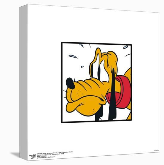 Gallery Pops Disney Mickey and Friends - Pluto Expressions Worried Wall Art-Trends International-Stretched Canvas