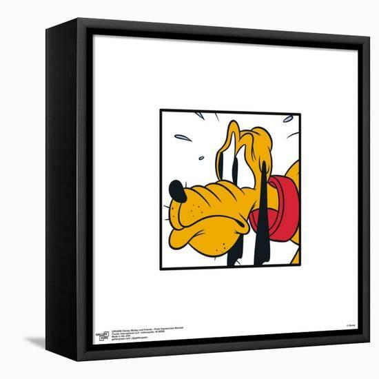 Gallery Pops Disney Mickey and Friends - Pluto Expressions Worried Wall Art-Trends International-Framed Stretched Canvas
