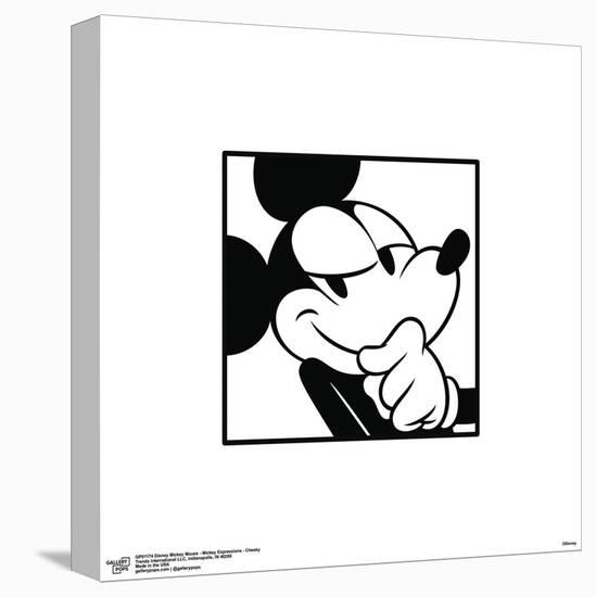 Gallery Pops Disney Mickey Mouse - Mickey Expressions - Cheeky Wall Art-Trends International-Stretched Canvas