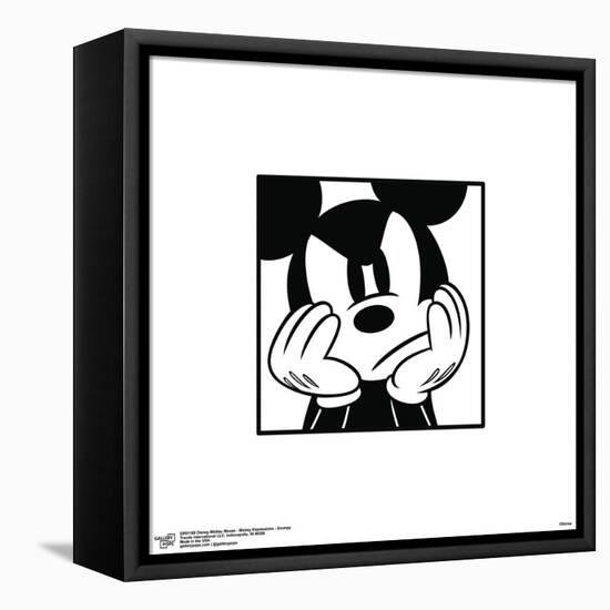 Gallery Pops Disney Mickey Mouse - Mickey Expressions - Grumpy Wall Art-Trends International-Framed Stretched Canvas