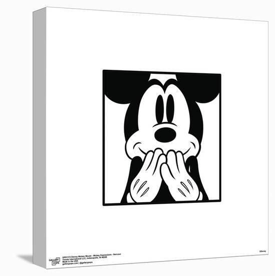Gallery Pops Disney Mickey Mouse - Mickey Expressions - Nervous Wall Art-Trends International-Stretched Canvas