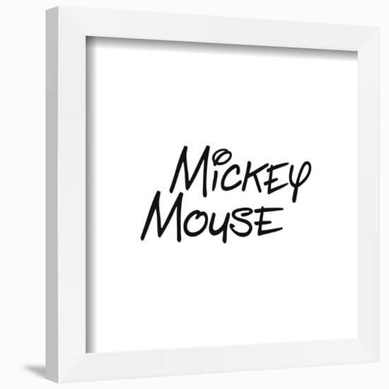 Gallery Pops Disney Mickey Mouse - Mickey Mouse Script Logo Wall Art-Trends International-Framed Gallery Pops