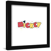 Gallery Pops Disney Mickey Mouse - Mickey Text Logo Wall Art-Trends International-Framed Gallery Pops