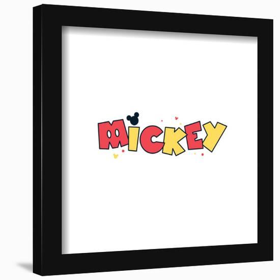 Gallery Pops Disney Mickey Mouse - Mickey Text Logo Wall Art-Trends International-Framed Gallery Pops