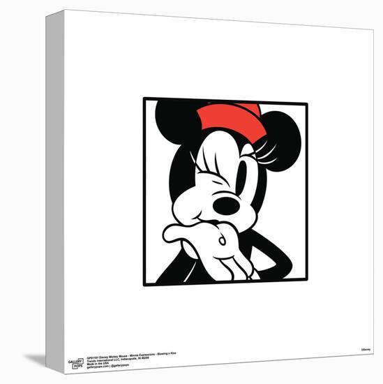 Gallery Pops Disney Mickey Mouse - Minnie Expressions - Blowing a Kiss Wall Art-Trends International-Stretched Canvas