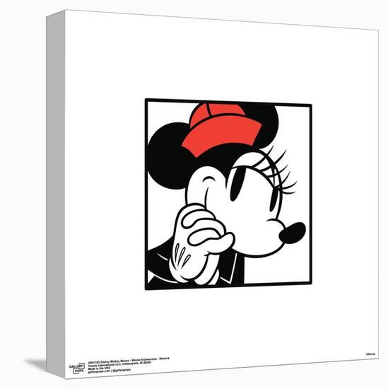 Gallery Pops Disney Mickey Mouse - Minnie Expressions - Demure Wall Art-Trends International-Stretched Canvas