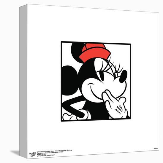 Gallery Pops Disney Mickey Mouse - Minnie Expressions - Smirking Wall Art-Trends International-Stretched Canvas