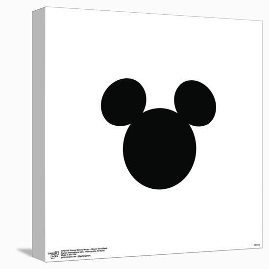 Gallery Pops Disney Mickey Mouse - Mouse Ears Black Wall Art-Trends International-Stretched Canvas