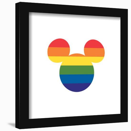 Gallery Pops Disney Mickey Mouse - Mouse Ears Pride Wall Art-Trends International-Framed Gallery Pops