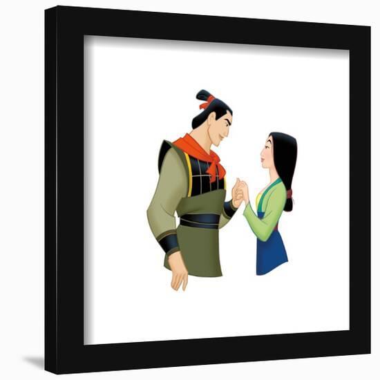Gallery Pops Disney Mulan - Li Shang and Mulan Wall Art-Trends International-Framed Gallery Pops