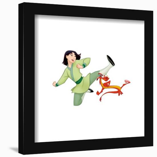 Gallery Pops Disney Mulan - Mulan and Mushu Kick Wall Art-Trends International-Framed Gallery Pops