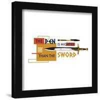 Gallery Pops Disney Percy Jackson and the Olympians - Pen Is Mightier Than the Sword Wall Art-Trends International-Framed Gallery Pops