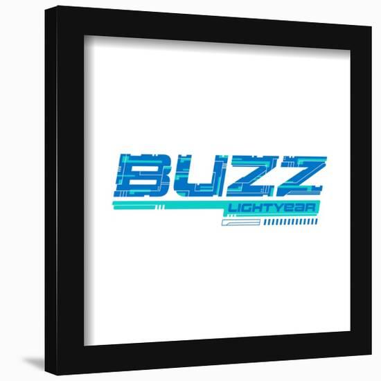 Gallery Pops Disney Pixar Lightyear - Buzz Lightyear Name Badge Wall Art-Trends International-Framed Gallery Pops