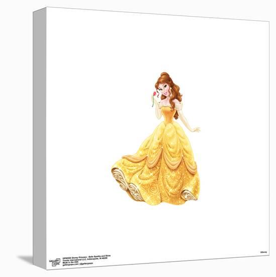Gallery Pops Disney Princess - Belle Sparkle and Shine Wall Art-Trends International-Stretched Canvas